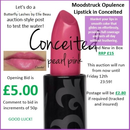 auction lipstick conceited